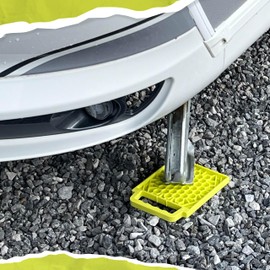 LTWHOME RV Stabilizer Small Jack Pads Prevent Sinking into Soft Ground 6.5 Inch x 8.4 Inch (Pack of 8)