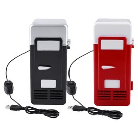 Riloer 1 Black With Magnetic, Dual-Use USB Mini Refrigerator For 5V 10W Cooling 8-10 Degrees Celsius, Heating 45-65 Degrees Celsius, Black