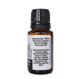 Organic Sweet Orange Essential Oil (15 ml) - 100% Pure Undiluted Therapeutic Grade Essential Oil by Prana Organic Plant Oils