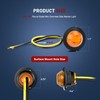 Nilight 50 PCS 3/4” Round Clearance LED Front Rear Side