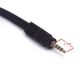 Tomost 3.5mm to RCA Cable, 4 Pole 3.5mm TRRS Male to 3 RCA Male Plug Stereo Cord Camcorder Audio Video A/V AUX Lead Cable for Smartphones,MP3/MP4, Tablets,Speakers,Home Theater 25cm