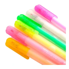 COLNK 6 Plumas Boligrafos Colores Neon Lettering Resaltar Apuntes