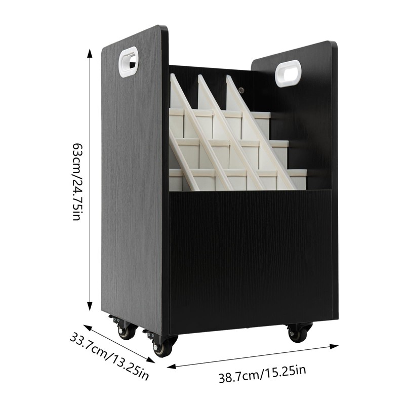 Blue Print Storage Organizer 20 Slots Mobile Blueprint Storage Cabinet