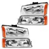 Shocklight Headlights Compatible with 2003 2004 2005 2006 2007 Chevy