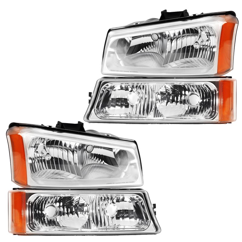 Shocklight Headlights Compatible with 2003 2004 2005 2006 2007 Chevy