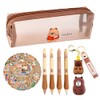 Capybara Pencil Case Kit,57Pcs Capybara Stationery Set School Pencil Pouch