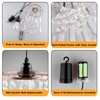 Battery Operated Chandelier, 2Pack Hanging Gazebo Lights, Acrylic Crystal Beaded
