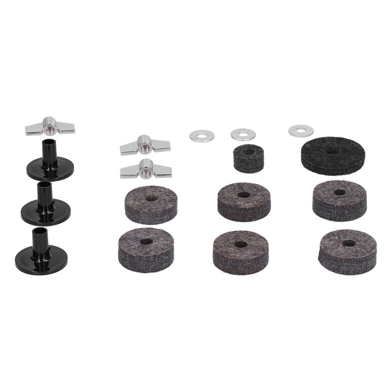 18PCS Cymbal Replacement Accessories HiHat Clutch Felt Cymbal Sleeves with