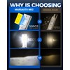 Marsauto D4S D4R HID Bulbs, 800% Ultra Brighter 30,000LM 6500K