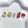 [Premium handmade embossed nail] Omurice Cat - Oval (Long) /