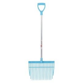 Red Gorilla PC Bedding Fork with Short D Handle Sky Blue