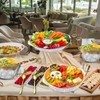 4 Set Gold Chilled Serving Tray and Dip Bowl for