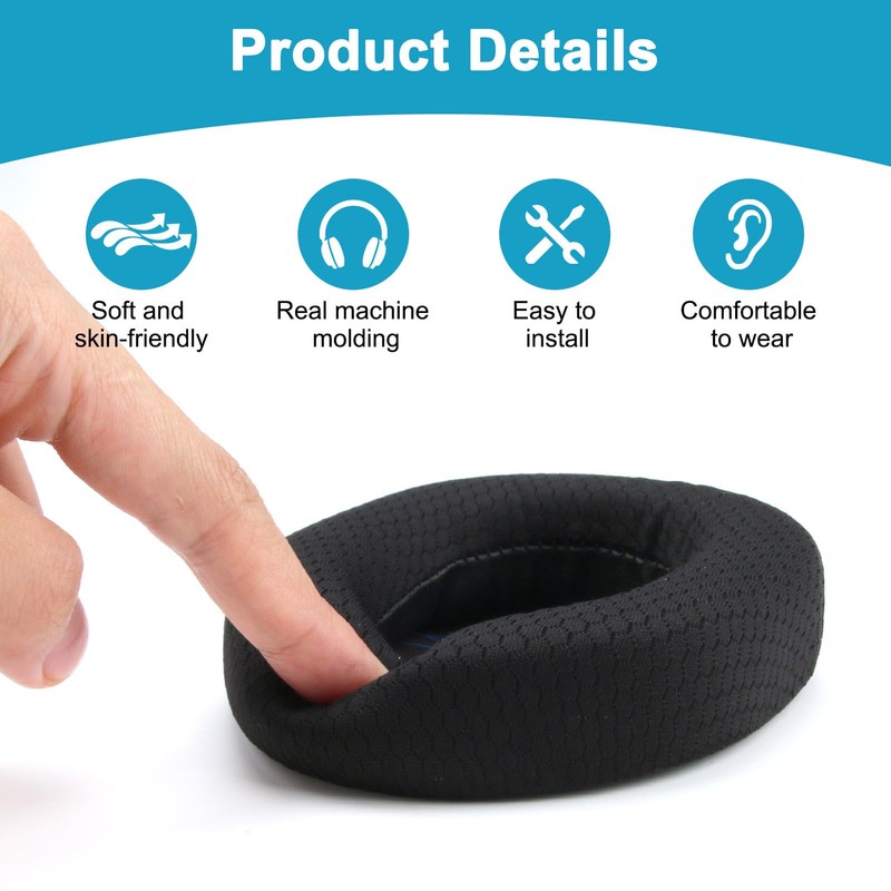 Earpads Replacement for SteelSeries Arctis 1/3/5/7/7+/7P/7P+/7X/7X+/9/9X/Pro/Prime,High-Density Foam Ear Pads Cushions,Sweatproof