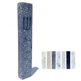 A&S Modern Stone Mezuzah Case Design, Mezuza Cover for Scroll Protection, Easy Peel and Stick Houswarming Gift and Home Blessing