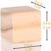 Wooden Cubes 3/4 inch Small Wood Blocks for Crafts 2cm