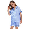 MORFORU Satin Kid Short Pajamas Set 5 Piece Child Silk