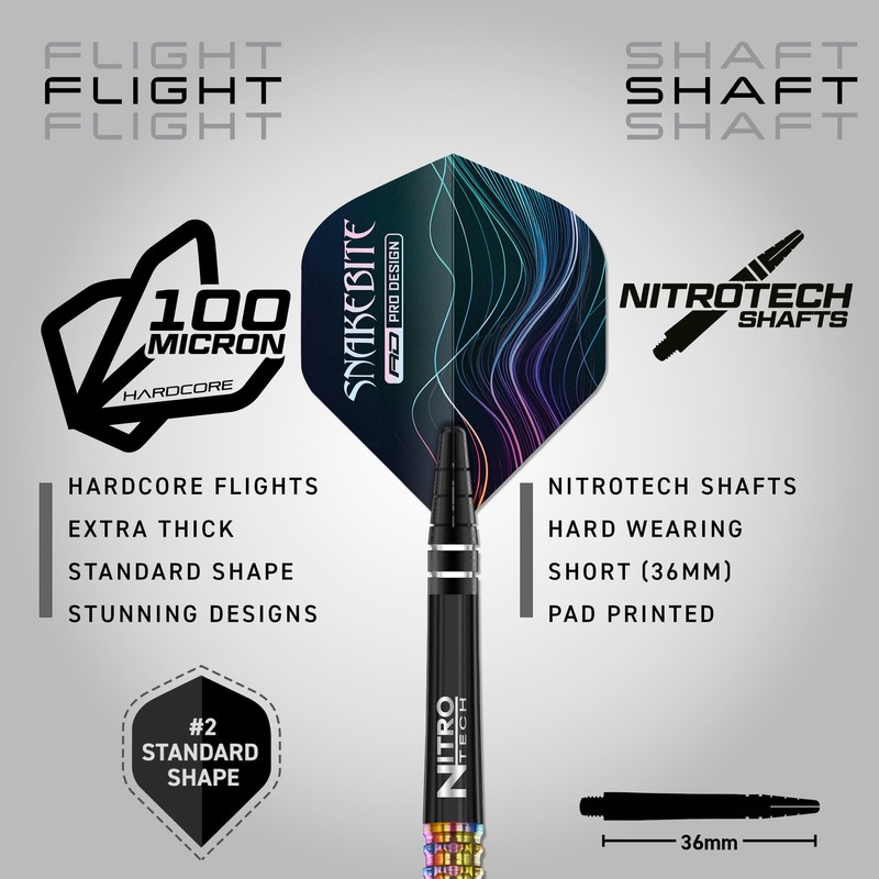 RED DRAGON Darts – Professional Player - Peter Wright Snakebite