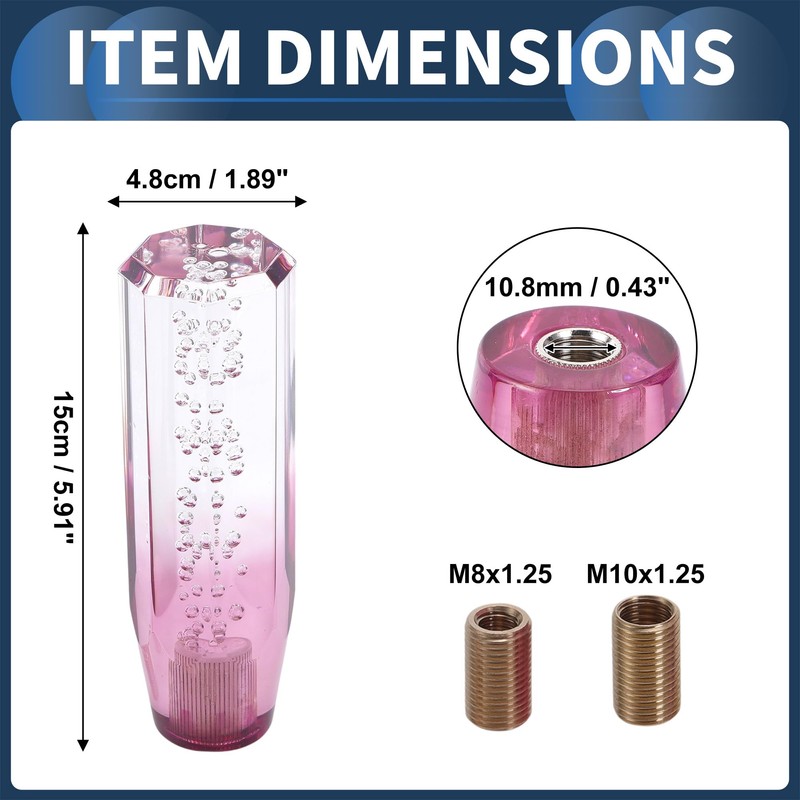 INFINAUTO Car Shift Knob 15cm Universal Automatic and Manual Car