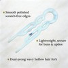 French U-Shaped Hair Pins - Double-Layer Wavy Lock Hair Clips(6pcs)