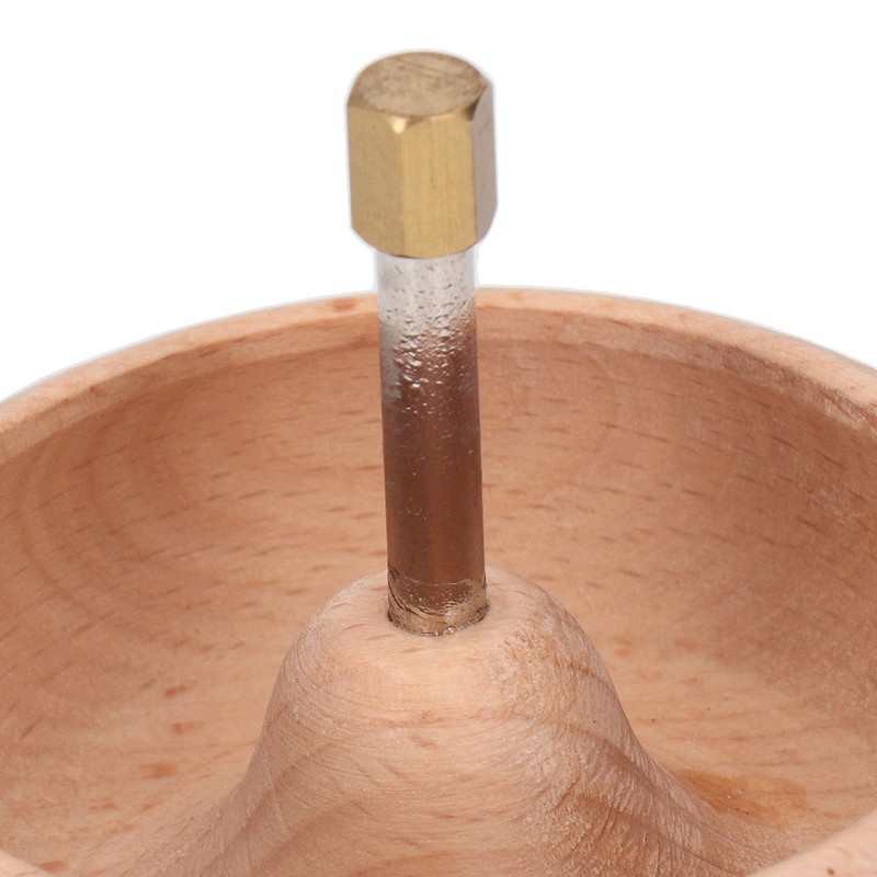 Bead Spinner DIY Beading Turning Bowl 10cm Wooden Manual Beading