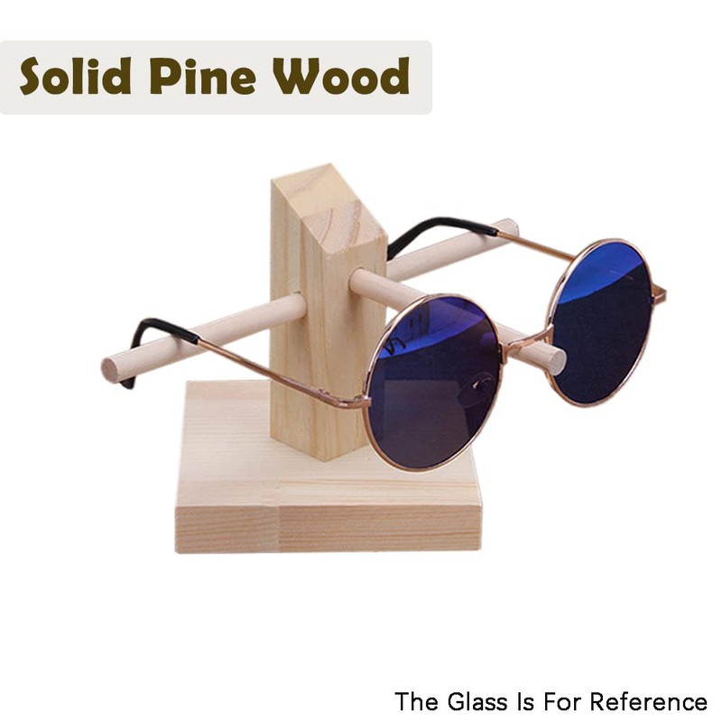 TopHomer Wooden Glasses Holder, 4 Pairs Glasses Stand Sunglasses Storage