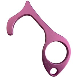 Idea Sekikawa Leather Strap-on Leather Non-Touch Grip, Non-Touch Handle, Pink, Aluminum, Made in Japan