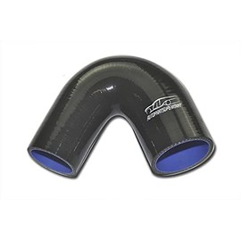 TT Racing 4-ply Silicone 135 Degree Elbow Connector Joiner Turbo Hose Pipe Black 64mm 2.5" (2-1/2") AUE135-64BK