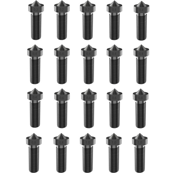 KOYOFEI 20PCS Hardened Nozzles for Kobra Plus, 3D Printer Parts