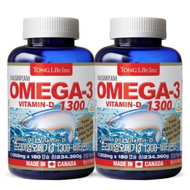 Whole Life Premium Omega-3 1300 Vitamin D (1320mgx180 capsules 6 months) 2 / 통라이프 프리미엄 오메가3 1300 비타민D (1320mgx180캡슐 6개월) 2