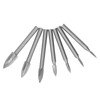 7Pcs Engraving Drill Bit 6mm Shank High Speed Steel Carving