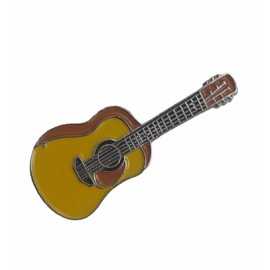 GBJUK Acoustic guitar Enamel Pin Lapel Badge with Butterfly Clasp Back