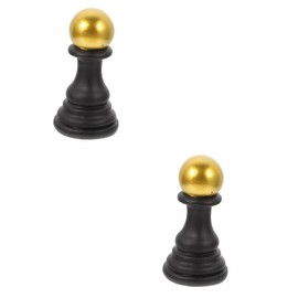 2pcs Simulated Chess Perfection Game Decorative Chess Sculpture Knight Statue Chess Board Game Desk Top Decor Housewarming Chess Status Synthetic Resin Trinkets Office Household