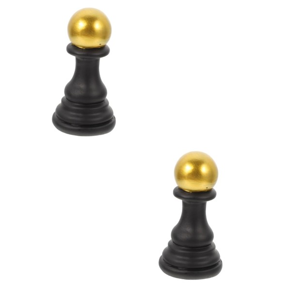 2pcs Simulated Chess Perfection Game Decorative Chess Sculpture Knight Statue