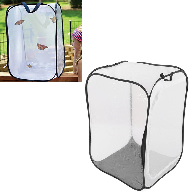 Butterfly Cage Seedling Transparent Breeding Cage Good Ventilation Collapsible Mesh
