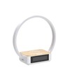 WILIT Bedside Lamp with Alarm Clock,Touch Lamp with Wireless Charger,Nightlight