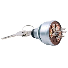 Demfec Ignition Switch with Keys Compatible with John Deere Skid Steer 240 250 260 270 280 No. KV23440 KV13426 KV10949 T209428 KV13427