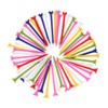 KOFULL Kunststoff-Golf-Tees, Zero Friction Tour, Golf-Tees, Größe 70 mm, 100