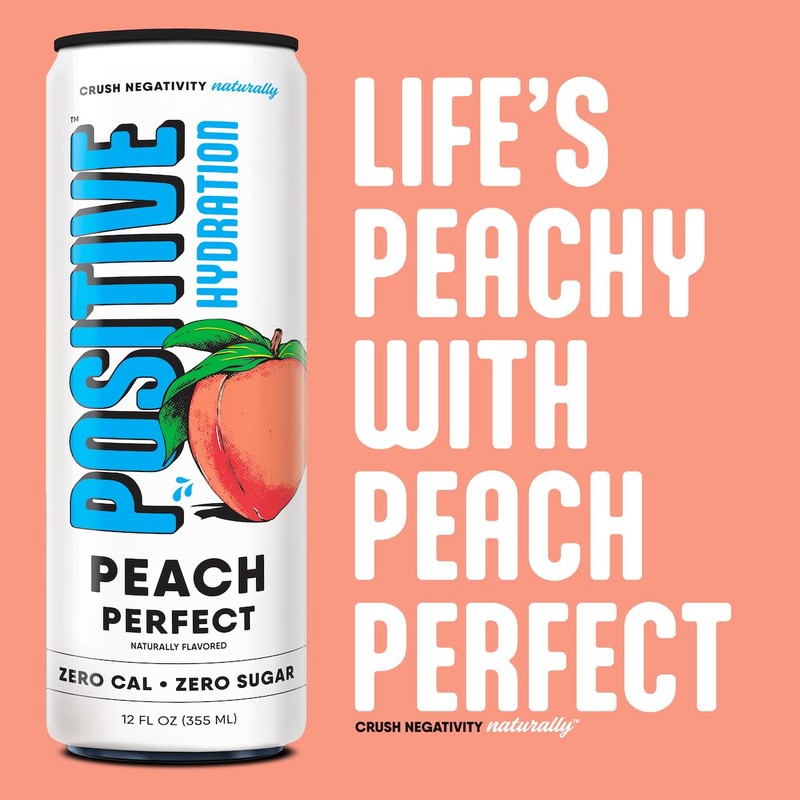 Positive Hydration Electrolyte Beverage - Peach Perfect | Zero Calorie,