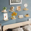 COCIVIVRE Small Floating Shelf Set of 8 Wall Mounted, Mini