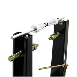 Pit Posse Motorcycle Rim Tire Wheel Balancer Balancing Spin Static Truing Stand – Adjustable Centering Cones, Frame Rails and Legs – Accurate – 5 Year Warranty