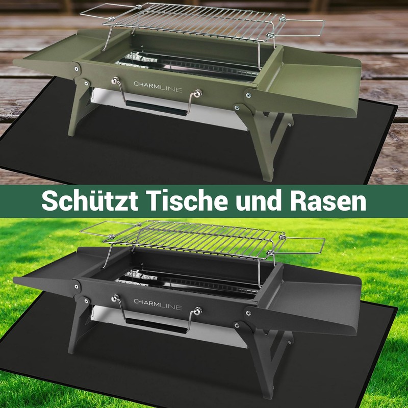 Charmline Fireproof Mat, Heat Resistant Mat, Fireproof & Waterproof Grill