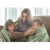 Utopia Bedding Fleece Blanket King Size Sage Green 300GSM Luxury