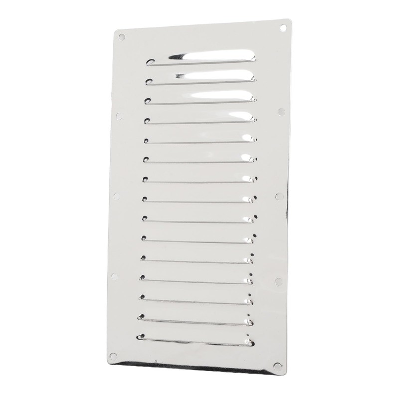 Asixxsix 9 X 5inch Rectangular Louvered Air Vent, Stainless Steel