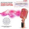 Classic Retro Dynamic Microphone Copper Metal Body XLR Input Universal