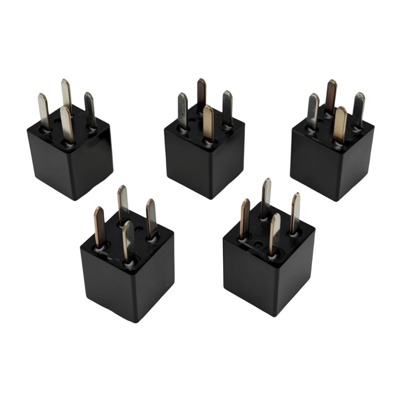 HYNYHT 5pcs Automotive Relay 12VDC 20A 4-Pin 5L3T-AA Compatible with