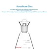 stonyLab Iodine Flask with Stopper, 500 ml Capacity, Wide Mouth