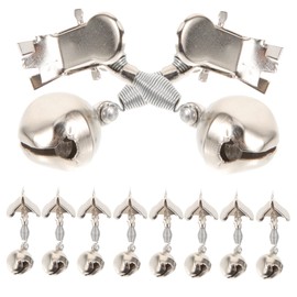 Sosoport Fishing Bells for Rods 10 Pack Metal Fishing Alarm Bells Clips for Sea Fishing and Fishermen