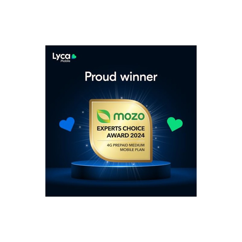 Lyca Mobile Unlimited Plan M Prepaid SIM 120GB $40 for