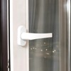 Set of 2 White Aluminium Window Handles without Lock Cylinder,