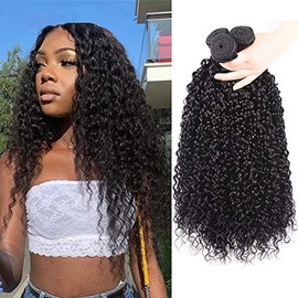 CLAROLAIR Brazilian Kinky Curly Hair Bundles Brazilian Hair 3 Bundles Brazilian Human Hair Bundles Brazilian Curly Hair Bundles Natural Color (100+/-5g)/pc (18 20 22 INCH NATURAL BLACK)